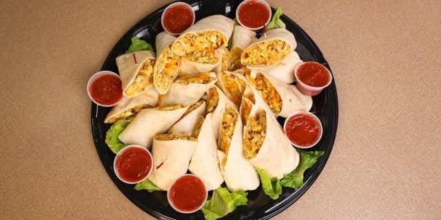 Breakfast Burritos Platter.